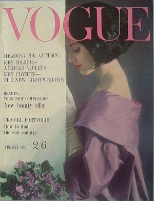 Vintage Vogue magazine covers - wah4mi0ae4yauslife.com - Vintage Vogue UK August 1960.jpg
